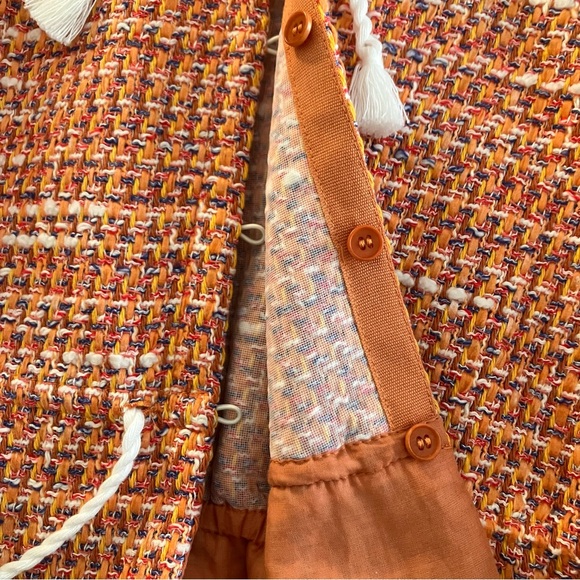 Maje coral tweed scalloped sweater 6 NWT - Picture 7 of 10